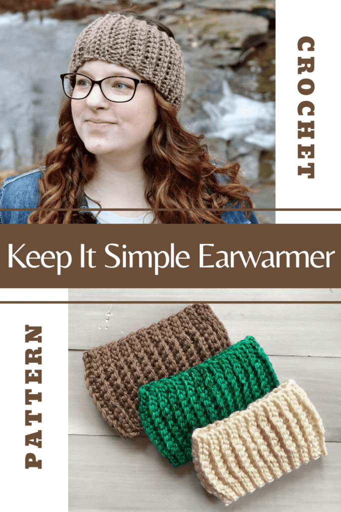 earwarmer free crochet pattern pinterest image